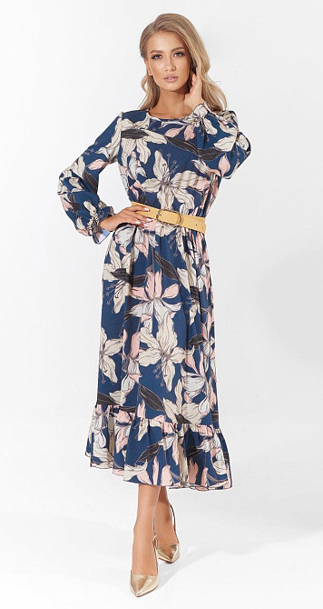 Модное платье с оборкой (46) Киев - изображение 2