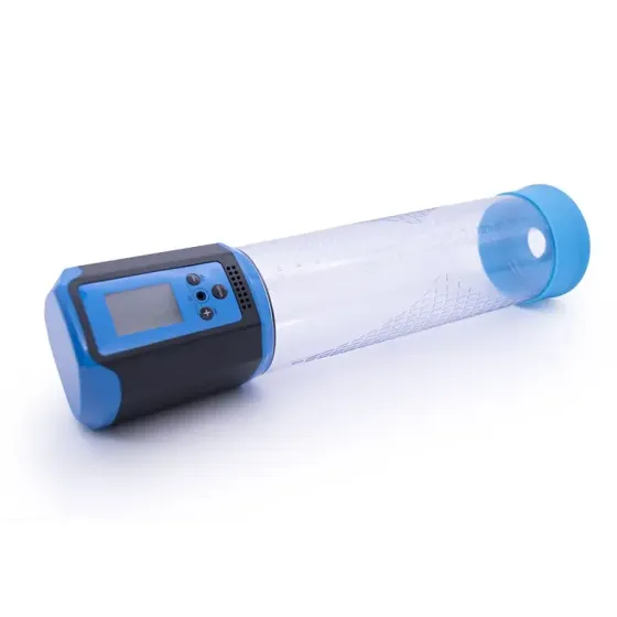 Автоматична вакуумна помпа Men Powerup Passion Pump Blue, LED-табло, перезаряджувана, 8 режимів Львів
