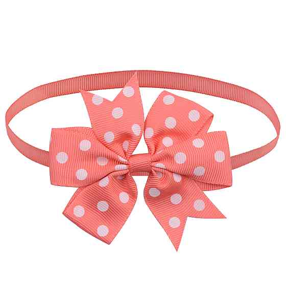 Бантик на шею для собак и котов one size кораллово-белый Киев