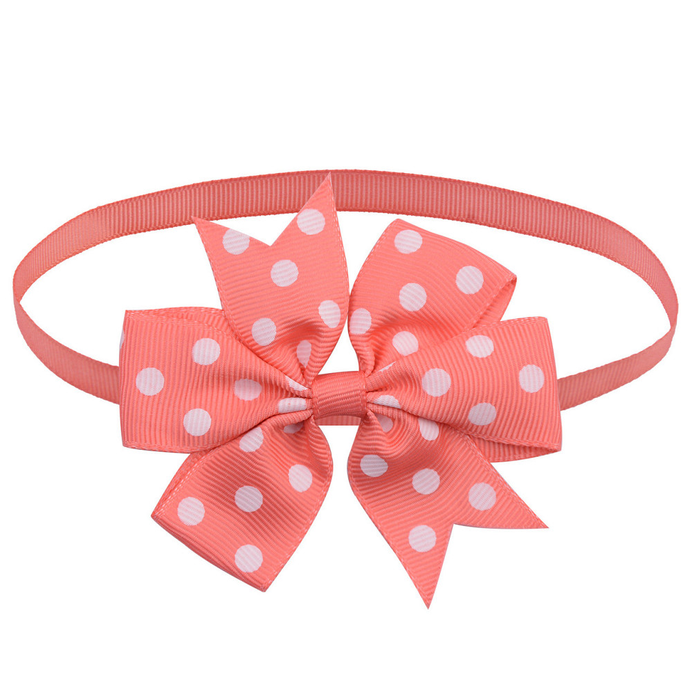 Бантик на шию для собак та котів one size коралово-білий Київ - фото 2