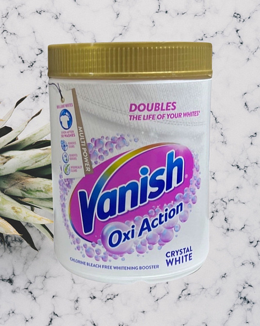 Відбілювач порошкоподібний Vanish Oxi Action Кришталева білизна 1 кг Виноградов - изображение 2