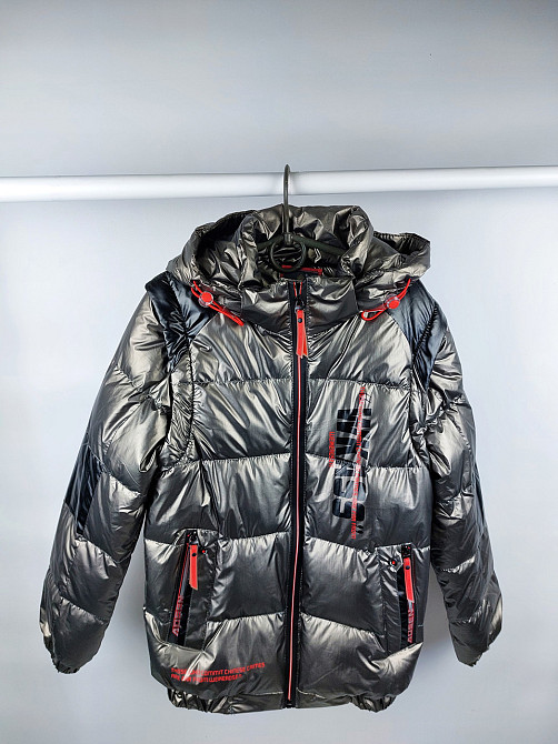 Демісезонна куртка-жилетка під гумку на хлопчика 134 Миколаїв - фото 6