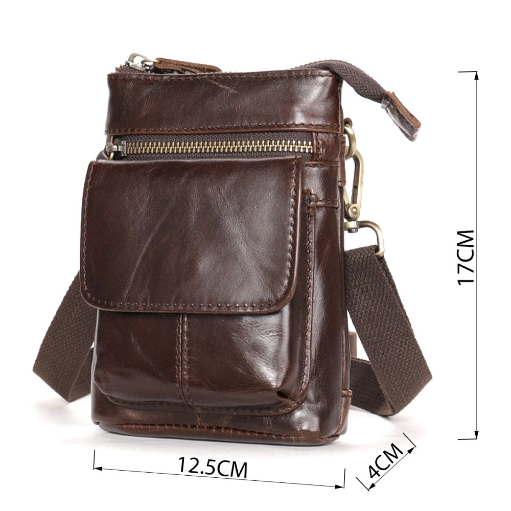 Сумка через плече чоловіча Коричнева (Vintage) Київ - фото 7