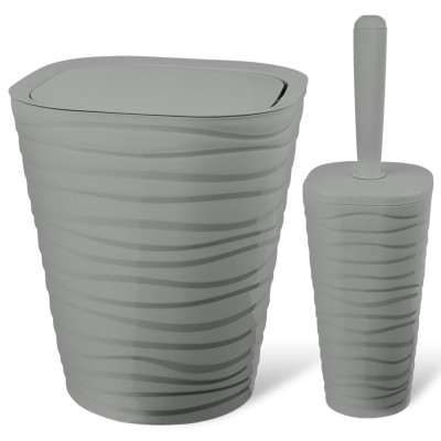 Набор для ванной комнаты Planet Household Welle 2 предмета серый (6903) Винница - изображение 1