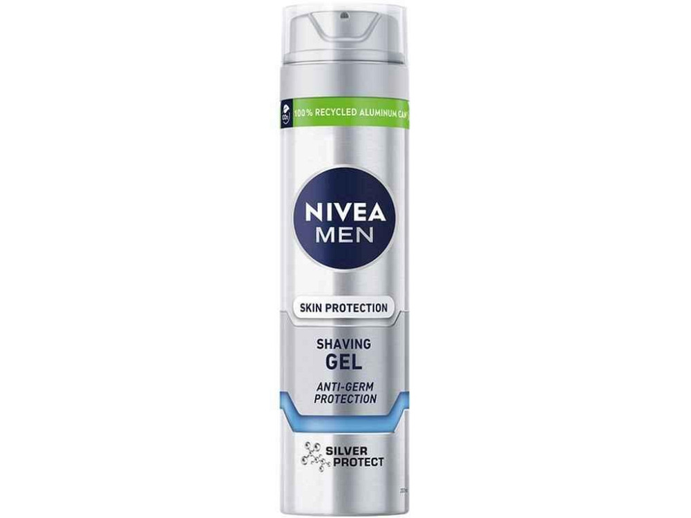 Гель для бритья 200мл Серебряная защита для мужчин ТМ NIVEA Киев - изображение 1