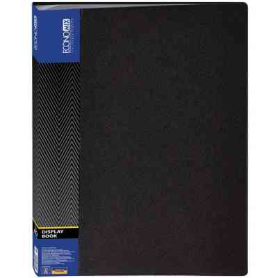 Папка с файлами Economix А4 с 40 файлами, черная (E30604-01) Винница