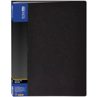 Папка з файлами Economix А4 з 40 файлами, чорна (E30604-01) Вінниця - фото 1