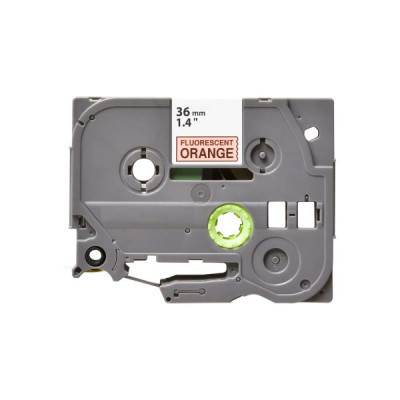 Лента для принтера этикеток UKRMARK B-Fc-TB61P-BK/OR, аналог TZeB61, флуорисцентна, 36мм х 8м, black on orange (900539) Винница - изображение 2