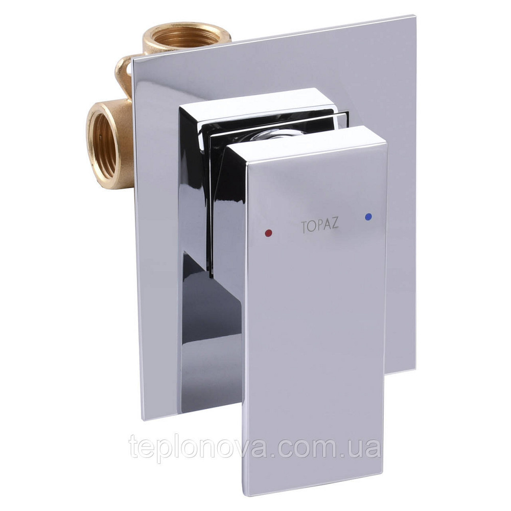 Змішувач для душу вбудований TOPAZ ODISS TO-18105-H66 на один вихід, без душового комплекту Чернівці - фото 6