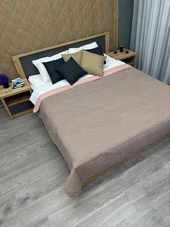 Покрывало двустороннее Decorator Microfiber куб 141х215 см какао с розовым (85-189) Киев