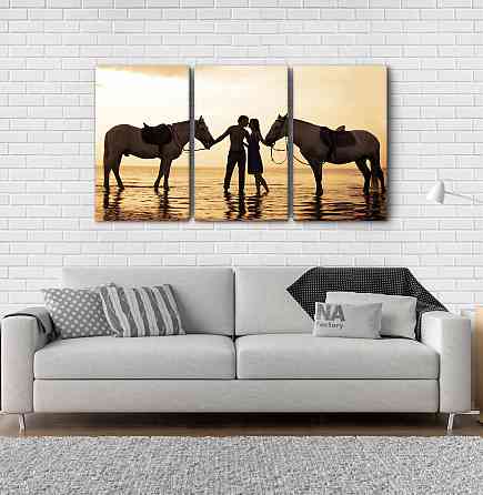 Модульна картина Коні Пара Аrt-109_3А Київ