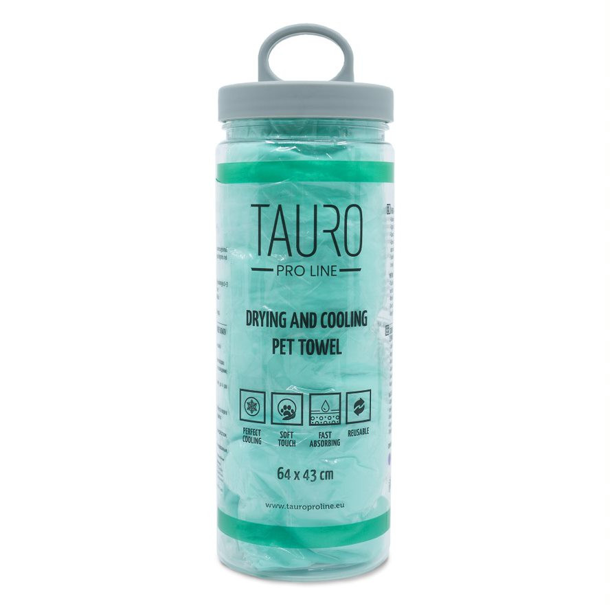 Tauro Pro Line Рушник для сушки та охолодження тварин 64 х 43 см зелений Киев - изображение 1