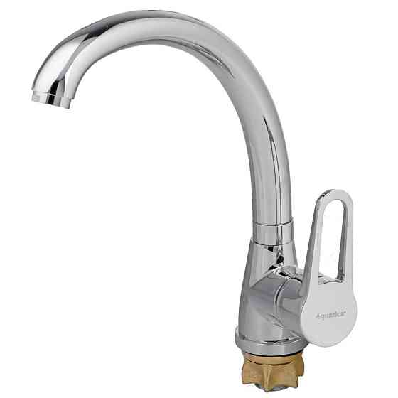 Смеситель HL Ø35 для кухни гусак ухо на гайке AQUATICA HL-4B130C (9734100) Киев
