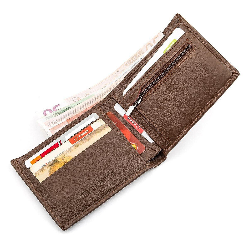 Чоловічий гаманець ST Leather 18353 (ST-1) НОВИНКА Коричневий Київ - фото 2