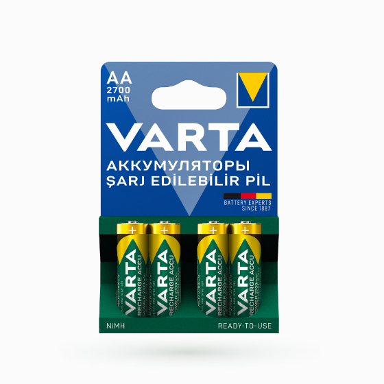 Акумулятор AA/HR06 NiMh 2700mAh (бл-4шт) VARTA Житомир - фото 1
