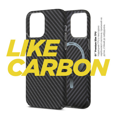 Чехол для мобильного телефона Armorstandart LikeCarbon MagCase Apple iPhone 16 Pro Max Black (ARM80093) Винница - изображение 2