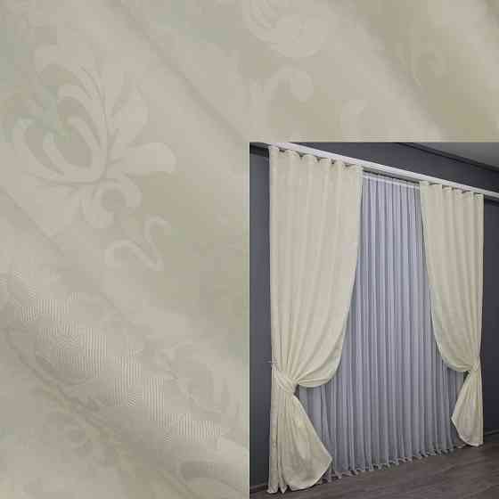 Комплект готовых штор VR-Textil Софт № 1441ш Молочный 140х270 см 2шт (33-0339) Киев