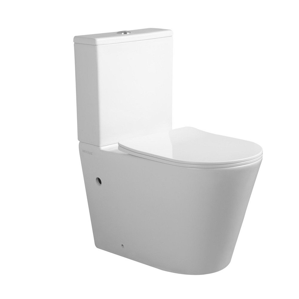 Чаша унітазу-компакту Mixxus Bevel-0404-T3 Bowl 660х360х800 Tornado 3.0 без сидіння (MI8351) Київ - фото 2