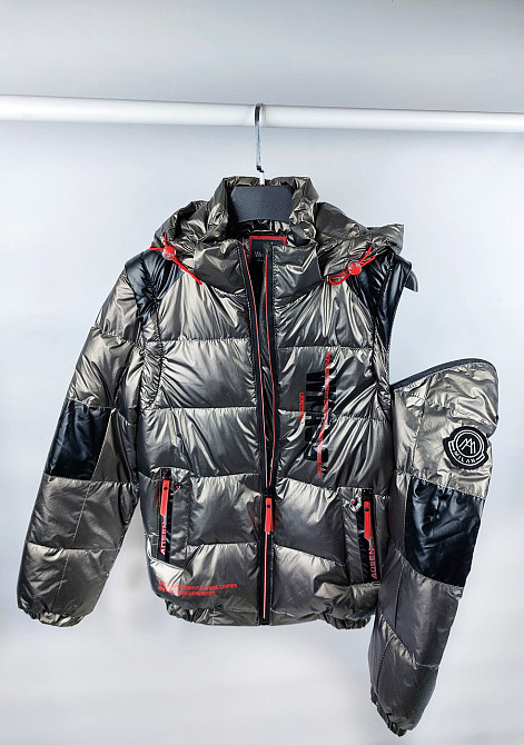 Демісезонна куртка-жилетка під гумку на хлопчика 134 Миколаїв - фото 2