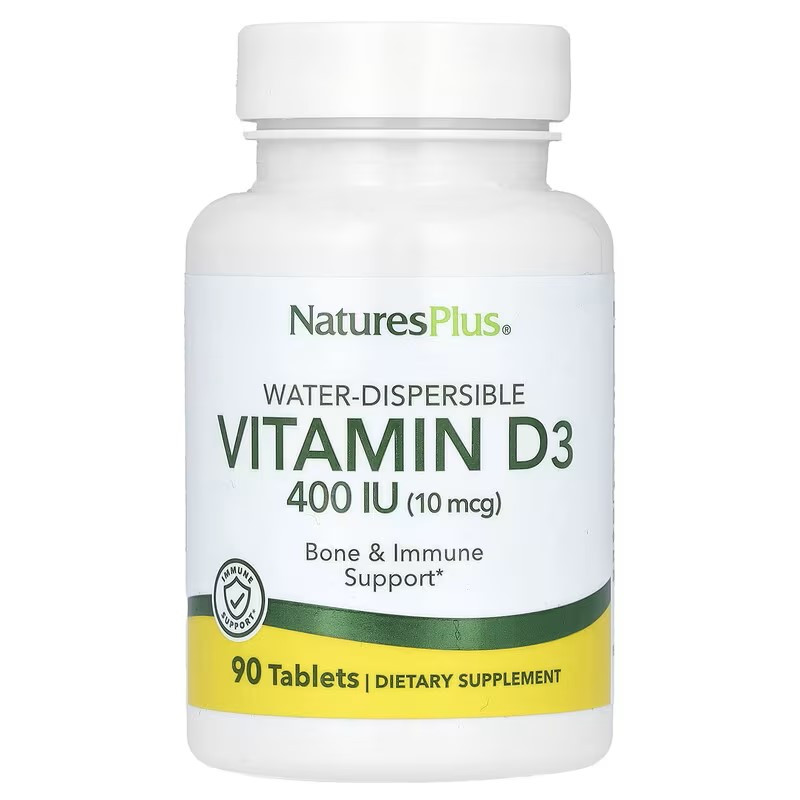Вітамін D3 Nature's Plus Vitamin D3 400 IU Water-Dispersible 90 Tablets Луцьк - фото 1