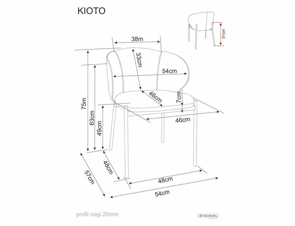 Стілець KIOTO кашемір каркас/беж TAP.253 Днепр - изображение 4