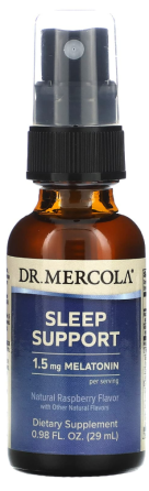 Поддержка сна с мелатонином Dr. Mercola Sleep Support 29 мл малина Киев