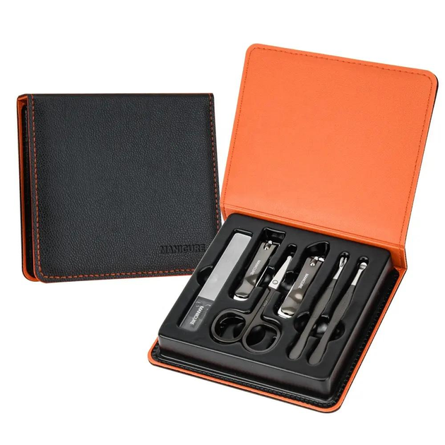 Маникюрный педикюрный подарочный набор для женщин и мужчин 7 предметов по уходу за ногтями Белая Церковь - изображение 1