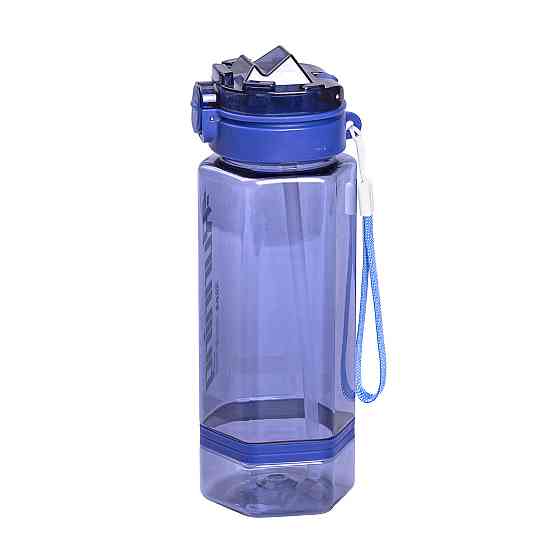 Yiwu Пляшка для води 760 мл з трубочкою та наліпками синя HP-14-48BL Київ