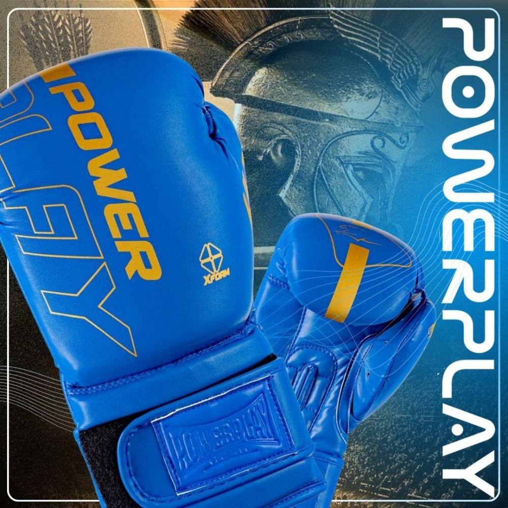 Боксерські рукавиці PowerPlay 3089 Alpha Сині 16 унцій Каменское - изображение 7