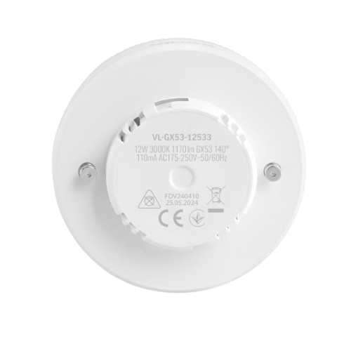 Лампа 12W GX53 3000K 220V LED Videx Житомир