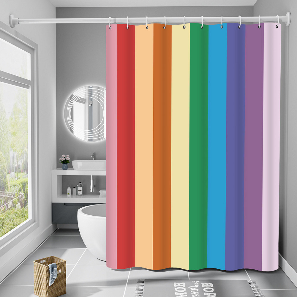 Шторка для ванны из полиэстера водонепроницаемая Bathlux 180x180 см с кольцами, занавеска для ванной комнаты Каменец-Подольский - изображение 1