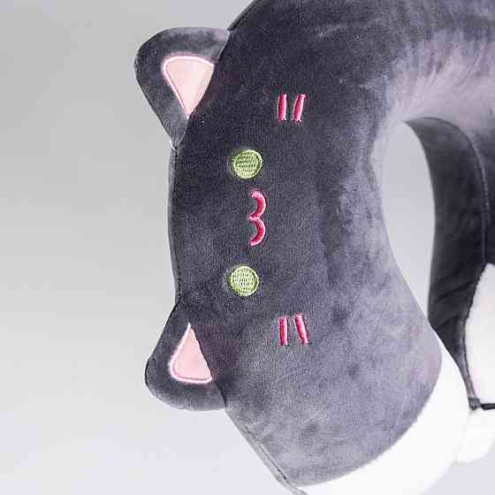 Подушка для шеи Kitty U-образная, темно-серая Киев