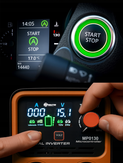 Инверторное пуско-зарядное устройство 500A 12/24В Majster Polska (Польша) Киев - изображение 3