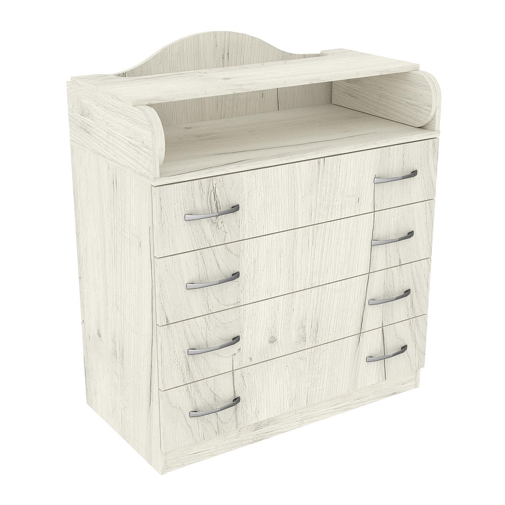 Комод пеленальний №1, Дуб Крафт Білий, 864/465/1020 Львів - фото 1