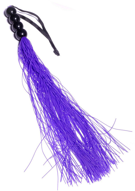Силиконовый флогер ( длина 37 см ) Fetish Boss Series - Silicone Whip Purple 14