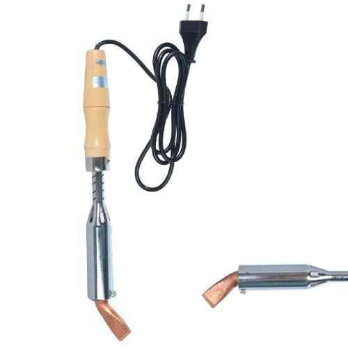 Паяльник с деревянной ручкой, угловое медное жало, 300W, 220V, HandsKit Полтава