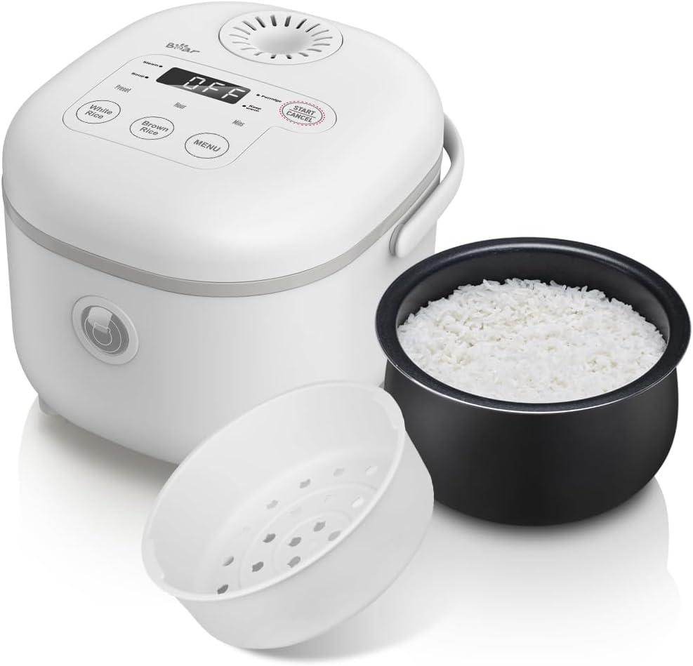 Рисоварка Bear 6 Multifunctional 4 Cups біла 0.87 л мультифункціональна з пароваркою 7 режимів NTC сенсор для 1-4 осіб Київ - фото 1