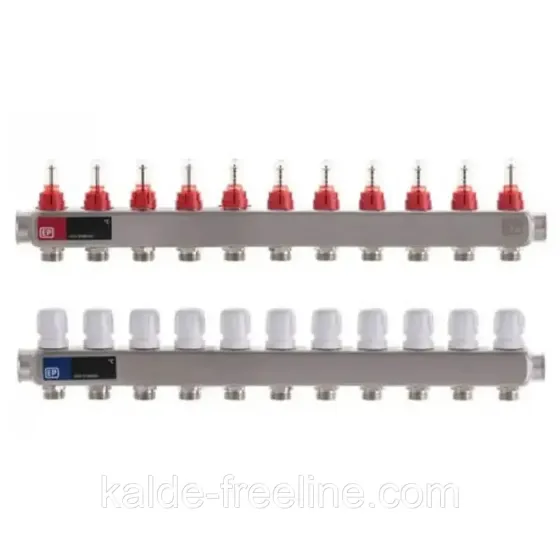 Колектор для теплої підлоги "EUROPRODUCT" на 11 контурів (нержавійка)) Харків