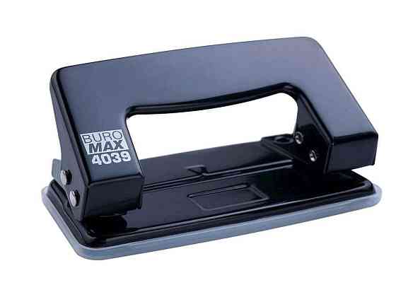 Діркопробивач металевий, JOBMAX, до 10 арк., чорний BM.4039-01 ТМ BUROMAX Київ