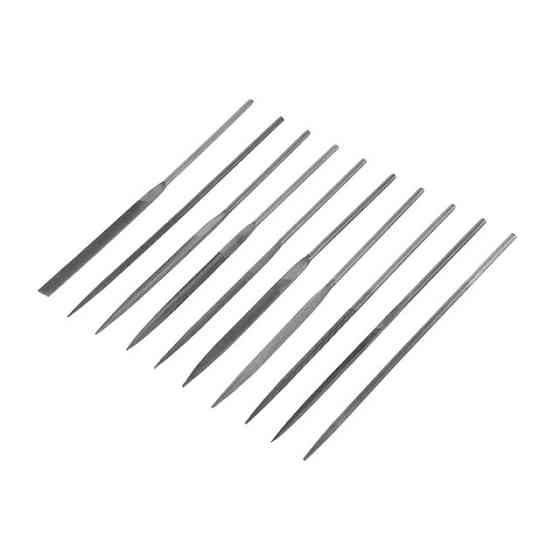 Набір надфілів, 10 шт., 140 мм, без ручок INTERTOOL HT-3707 Київ