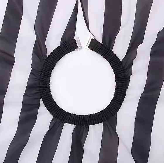 Парикмахерская накидка Barbershop для стрижки и покраски 140 на 160 см черно-белый Киев