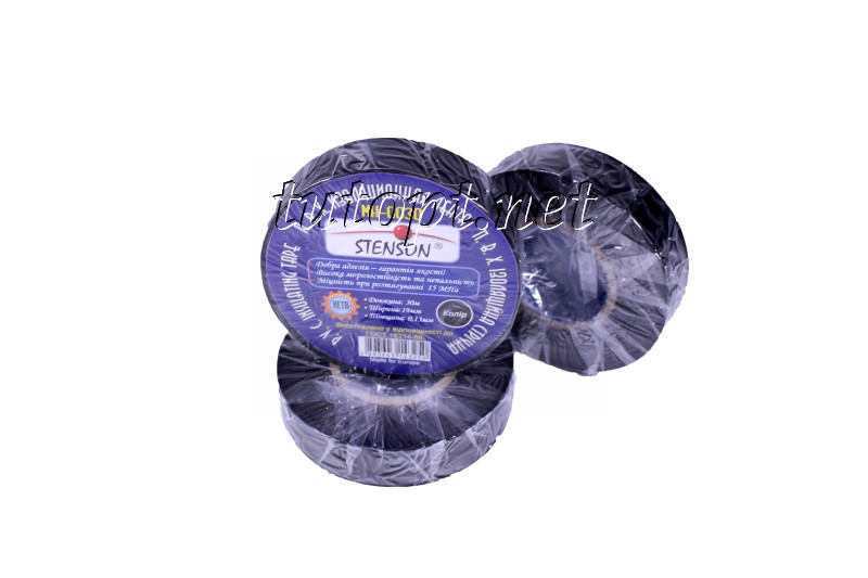 Ізоляційна стрічка STENSON 30 м чорна MH-0030 Дніпро - фото 2