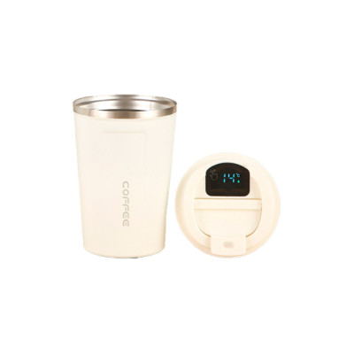 Термокружка Merlion з LED дисплеєм 380 мл, біла (Termo-304LED-380White) Вінниця - фото 1