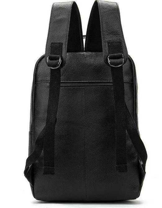 Шкіряний рюкзак для ноутбука міста та щоденного використання Vintage 14696 Чорний Київ - фото 14