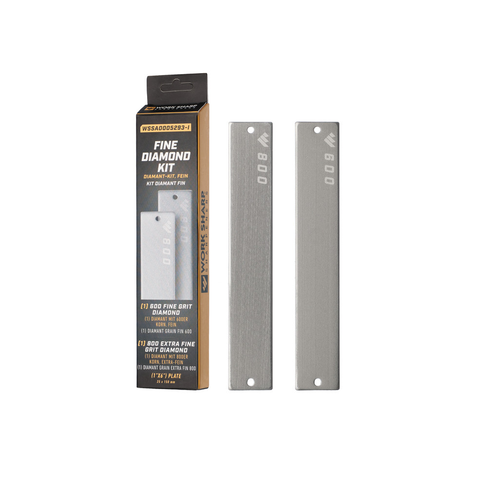 Work Sharp набор сменных пластин Fine Diamond (600/800) для точилки WSBCHPAJ-PRO, 2 шт Ровно - изображение 1