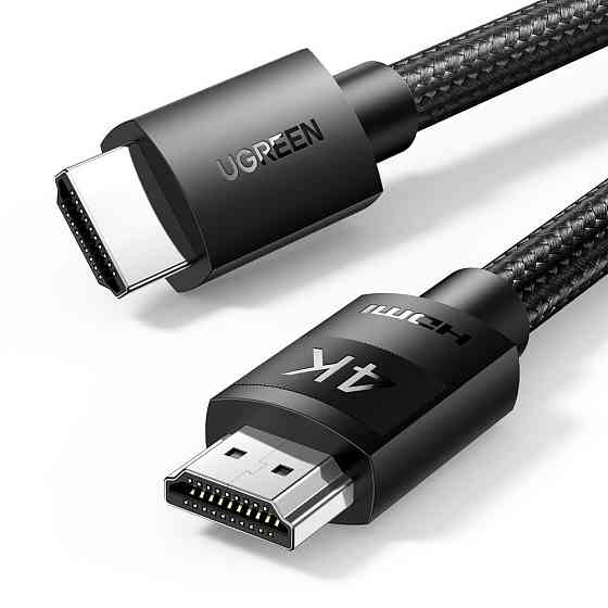 Кабель HDMI M - M, 3.0 м, V2.0 Cafule 4K, в поліуретановій оплітці HD119 UGREEN Винница