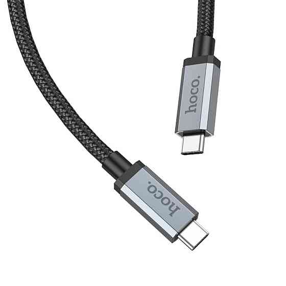 Кабель HOCO US06 USB3.2 20Gbps 100W HD high speed data cable(L=1M) Black Киев