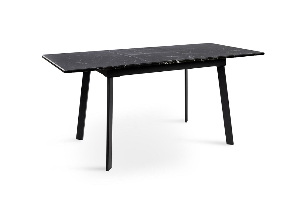 Стіл Етна 120(+40)*75 чорний метал/мрамор чорн Киев - изображение 6