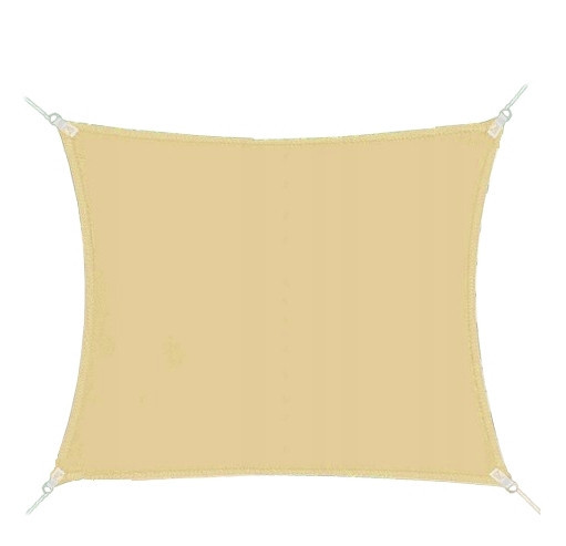 Тент навіс затінюючий квадратний 2х2м Сітка (Молочний) Вінниця - фото 2