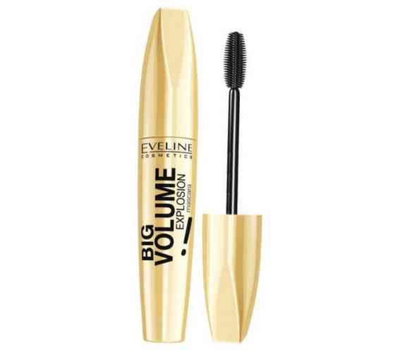Туш для вій Eveline Big volume explosion Евелін Биг об'єм силиконова щіточка Запоріжжя